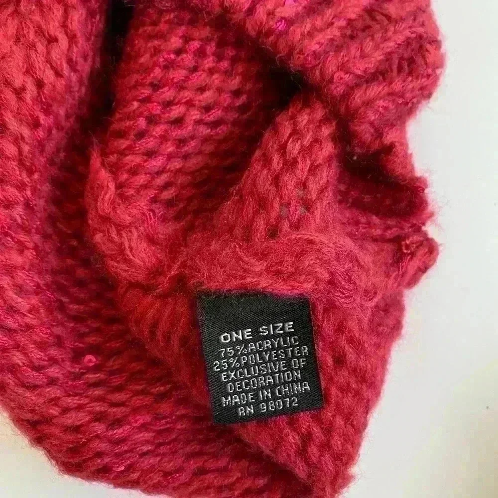 Mother/daughter hat knit beret